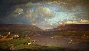 George Inness On the Delaware River oil